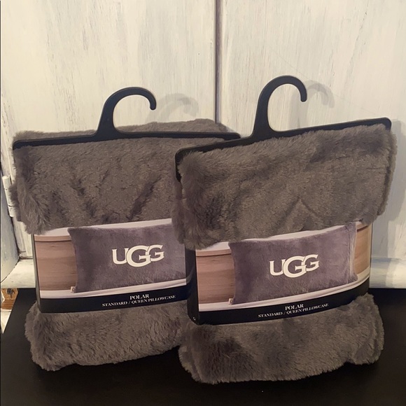 UGG Other - UGG polar pillow cases~Standard/Queen~ Gray